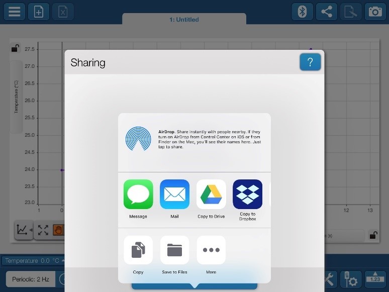 SPARKvue Sharing Screen Example