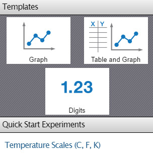 SPARKvue Template Screen Example