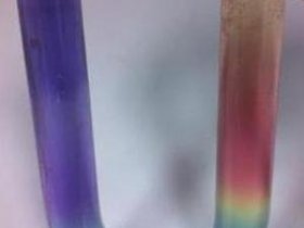 Rainbow in a U-Tube - Electrolysis