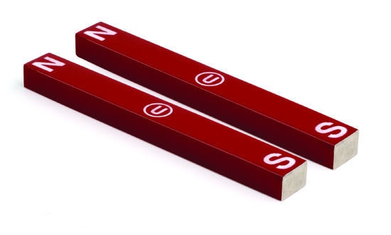 A pair of Single-color Bar Magnets