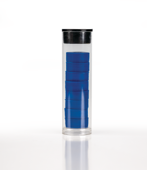 Coated Neodymium Magnets in a storage tube