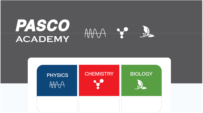 PASCO Academy Screen Sample