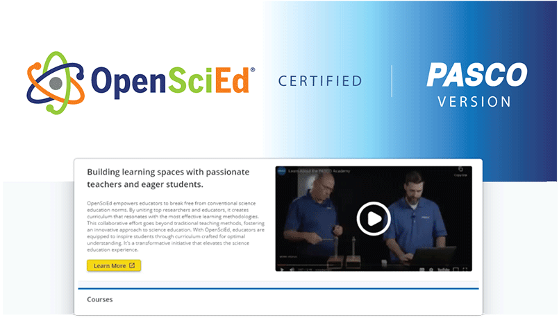 OpenSciEd Screen Sample